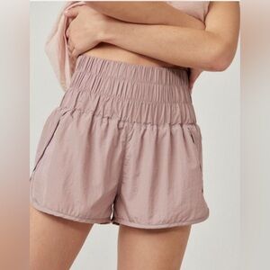 FP Movement by Free People High Waist Shorts in Mauve